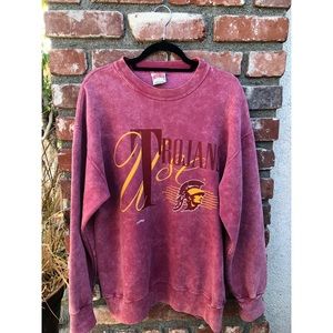 Vintage Red USC Crewneck